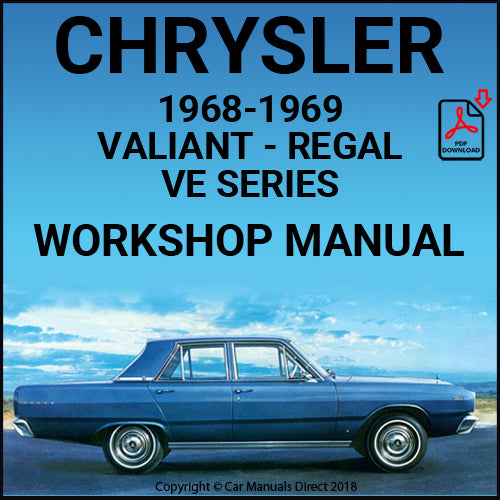 CHRYSLER 1967-1969 Valiant & Regal VE Series Workshop Manual | carmanualsdirect