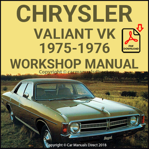 CHRYSLER 1975-1976 Valiant Ranger and Valiant Regal VK Series Workshop Manual | carmanualsdirect