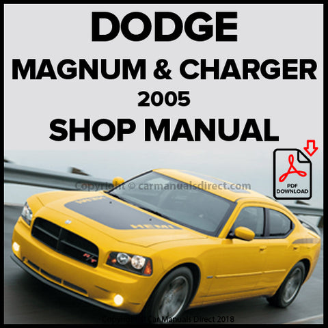 DODGE 2005 Charger & Magnum Factory Workshop Manual | PDF Download | carmanualsdirect