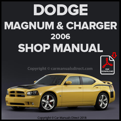 DODGE 2006 Charger & Magnum Factory Workshop Manual | PDF Download | carmanualsdirect