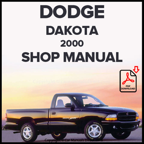 DODGE 2000 Dakota - Dakota Sport - Dakota SLT Factory Workshop Manual | PDF Download | carmanualsdirect