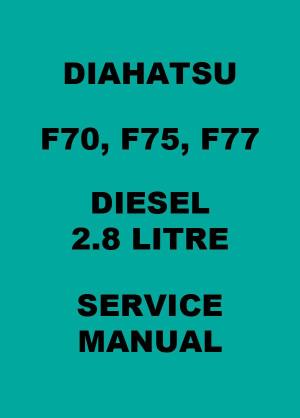 Daihatsu Rocky F70, F75, F77 Diesel 1992 Workshop Manual - FREE