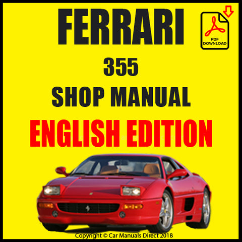 FERRARI 355 1994-1999 Factory Workshop Manual | PDF Download | carmanualsdirect
