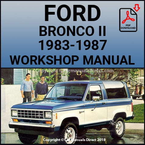FORD Bronco II 1983-1987 Shop Manual | carmanualsdirect