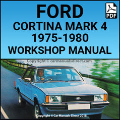 FORD Cortina L - GL - Ghia Mark 4 1975-1980  Factory Workshop Manual | PDF Download | carmanualsdirect