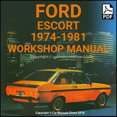FORD Escort Mark 2 1974-1981 Factory Workshop Manual | carmanualsdirect