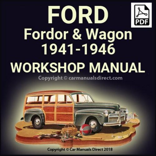 FORD 1941-1946 Fordor Sedan & Station Wagon V8 Shop Manual | carmanualsdirect