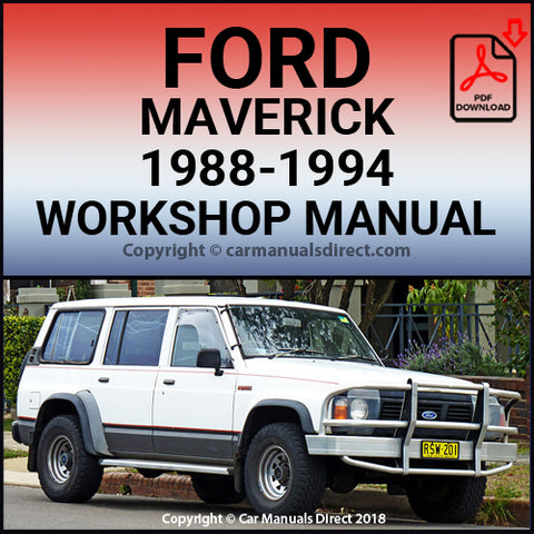 FORD Maverick 1988-1994 Factory Workshop Manual | PDF Download | carmanualsdirect