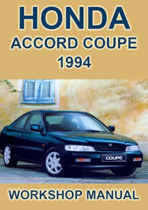 HONDA Accord Coupe 1994 Factory Workshop Manual | PDF Download | carmanualsdirect
