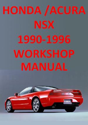 HONDA NSX 1990-1996 Factory Workshop Manual | PDF Download | carmanualsdirect