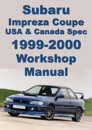 SUBARU Impreza Coupe 1999-2000 Factory Workshop Manual | PDF Download | carmanualsdirect