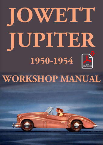 JOWETT Jupiter 1950-1954 Factory Workshop Manual | PDF Download | carmanualsdirect