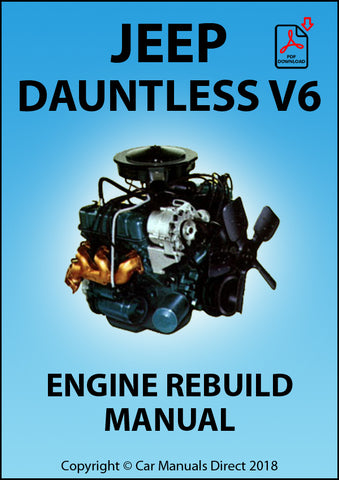 Jeep Dauntless V6 Factory Engine Rebuild Manual | PDF Download | carmanualsdirect
