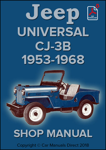 Jeep Universal CJ-3B 1953-1968 Factory Workshop Manual | PDF Download | carmanualsdirect
