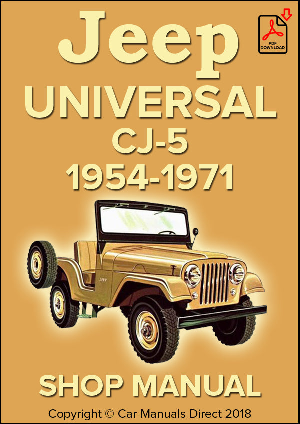 Jeep Universal CJ-5 1954-1971 Factory Workshop Manual | PDF Download | carmanualsdirect