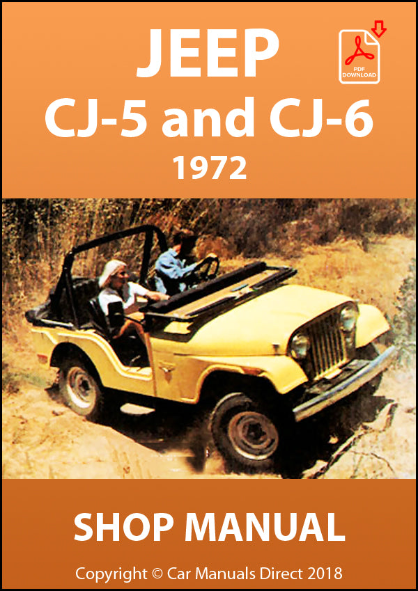 JEEP CJ-5 and CJ-6 1972 Factory Workshop Manual | PDF Download | carmanualsdirect