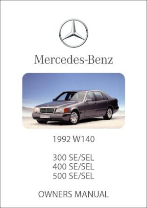 MERCEDES BENZ W140 300, 400, 500 SE & SEL 1992 Owners Manual | FREE | PDF Download | carmanualsdirect