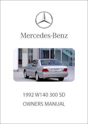MERCEDES BENZ W140 300 SD 1992 Owners Manual | FREE | PDF Download | carmanualsdirect