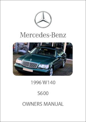 MERCEDES BENZ W140 S600 1996 Owners Manual | FREE | PDF Download | carmanualsdirect