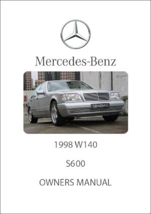 MERCEDES BENZ W140 S600 1998 Owners Manual | FREE | PDF Download | carmanualsdirect