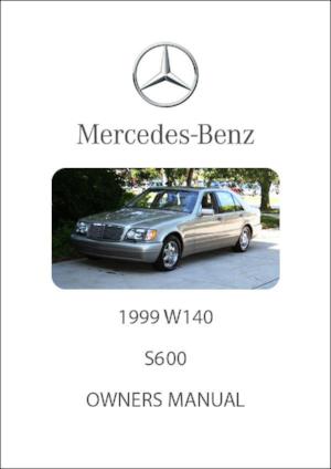Mercedes Benz W140 S600 1999 Owners Handbook | FREE | PDF Download | carmanualsdirect