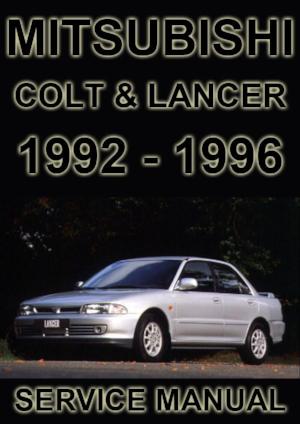 MITSUBISHI Colt & Lancer 1992-1996 Factory Workshop Manual | PDF Download | carmanualsdirect