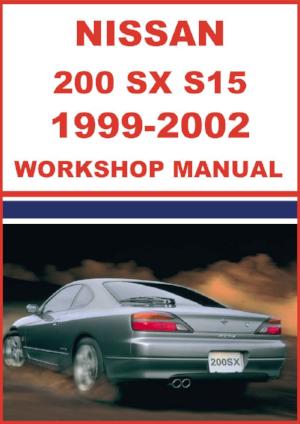 NISSAN 200 SX, Silvia S15 Series 1999-2002 Factory Workshop Manual | PDF Download | carmanualsdirect