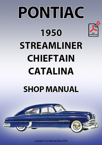 Pontiac 1950 Streamliner - Chieftain and Catalina Factory Workshop Manual | PDF Download | carmanualsdirect