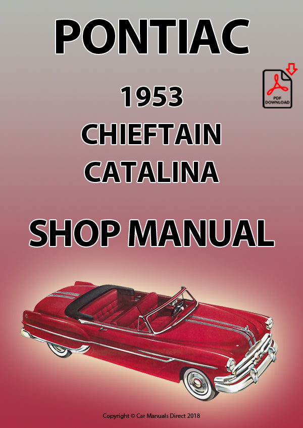 Pontiac 1953 Chieftain and Catalina Factory Workshop Manual | PDF Download | carmanualsdirect
