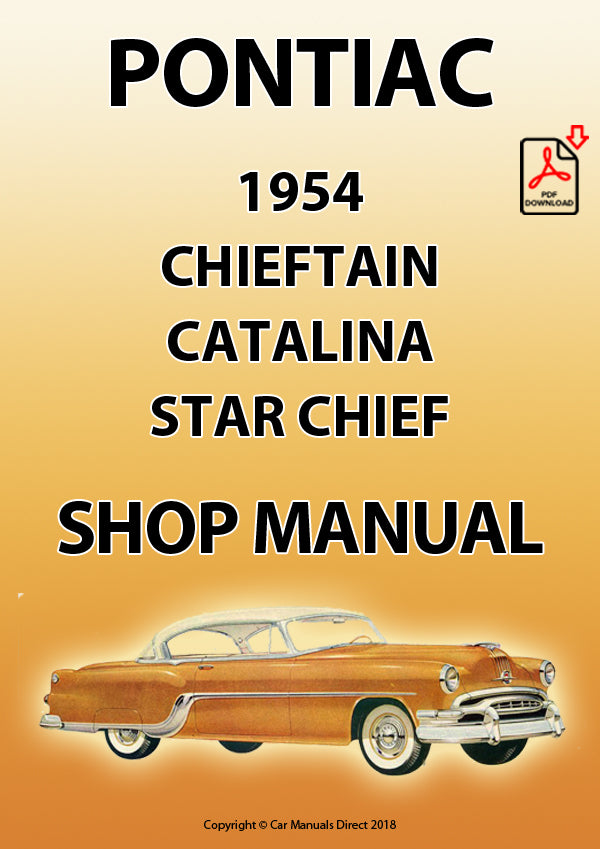 Pontiac 1954 Star Chief - Chieftain - Catalina Factory Workshop Manual | PDF Download | carmanualsdirect