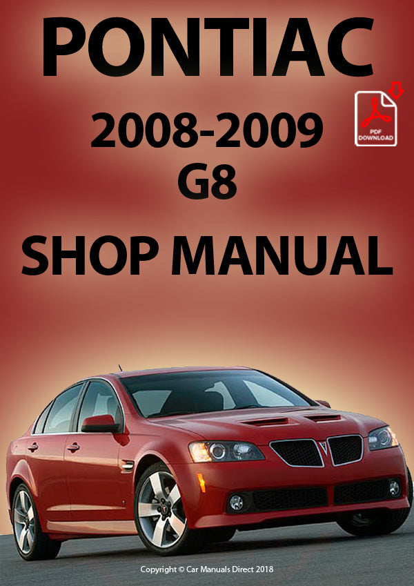 PONTIAC G8 2008-2009 Factory Workshop Manual | PDF Download | carmanualsdirect