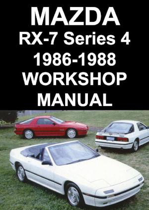 MAZDA RX7 Series 4 1986-1988 Factory Workshop Manual | PDF Download | carmanualsdirect