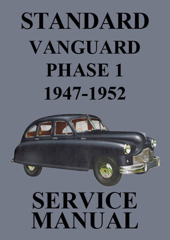 STANDARD Vanguard Phase 1 1947-1952 Factory Workshop Manual | PDF Download | carmanualsdirect