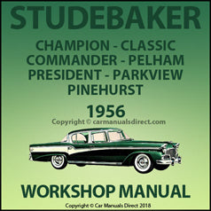 Studebaker Champion - Pelham Station Wagon - Commander - Parkview - President - Pinehurst - Classic 1956 Factory Shop Manual | PDF Download | carmanualsdirect
