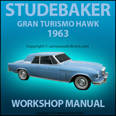STUDEBAKER Gran Turismo Hawk 1963 Factory Workshop Manual | PDF Download | carmanualsdirect