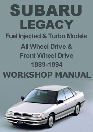 SUBARU Legacy 1989-1994 Factory Workshop Manual | PDF Download | carmanualsdirect