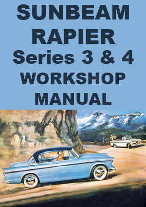 SUNBEAM Rapier Series 3 & 4 1959-1965 Factory Workshop Manual | PDF Download | carmanualsdirect