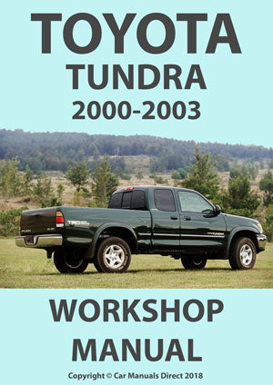 TOYOTA Tundra 2000-2003 Workshop Manual