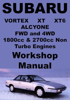 SUBARU Vortex, Alcyone, XT, XT6 1985-1991 Factory Workshop Manual | PDF Download | carmanualsdirect
