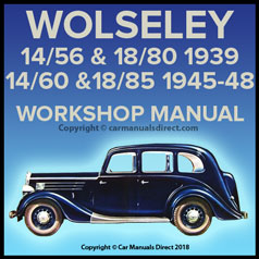 WOLSELEY 14/56, 14/60, 18/80, 18/85 1939-1948 Factory Workshop Manual | PDF Download | carmanualsdirect